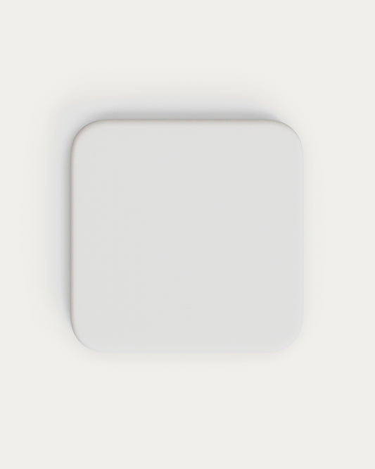 Dina spoljni sto sa belim cementnim vrhom 70x70cm i belim čeličnim postoljem 48x48x72cm