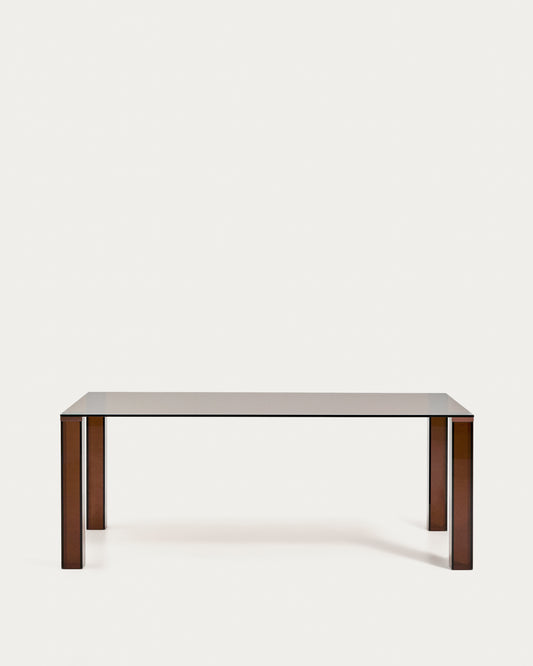 Adularia sto od braon kaljenog stakla, 200 x 100 cm