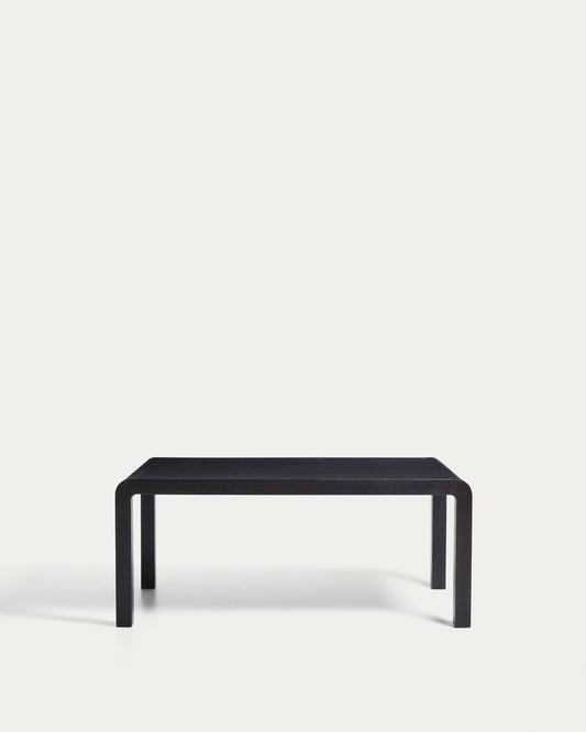 Erisia extendable table in solid oak wood with an ebonized finish 180 (230) x 90 cm FSC 100%