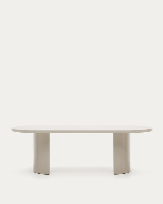 Nealy sto od lakiranog medijapana u ekru finišu, 240 x 100 cm