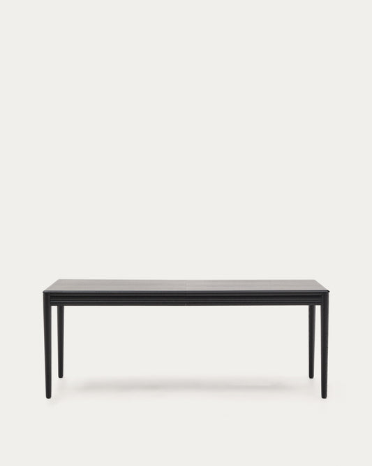 Lenon produžni sto od crnog hrastovog furnira i masivnog hrasta 200(280)x90cm FSC Mik Credit