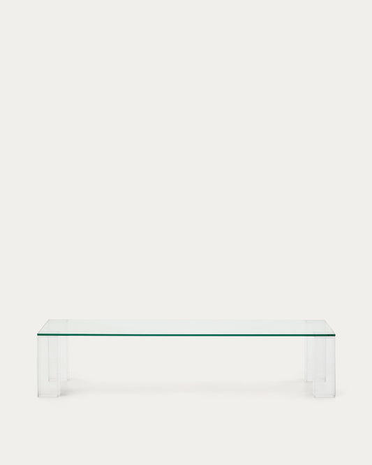 Adularia prozirni sto za kafu od kaljenog stakla, 140 x 60 cm