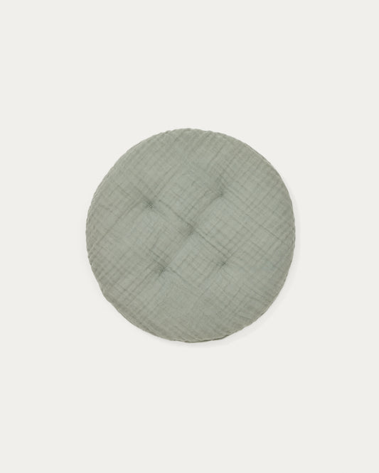 Laily zeleni jastuk od 100% organskog pamuka, Ø30 cm