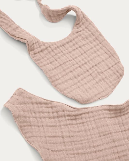 Ružičasta bandana komplet od 100% organskog pamuka