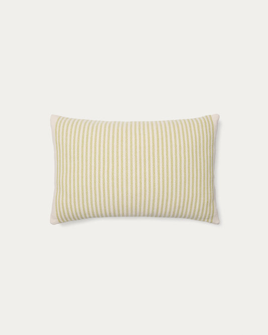 Lioris zelena prugasta pamučna navlaka za jastuke 60 x 40 cm
