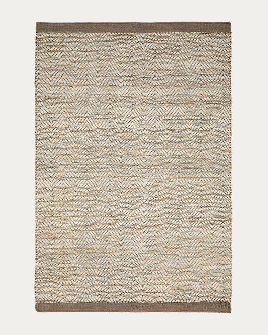 Arpe bež jute žakard tepih 160 x  230cm