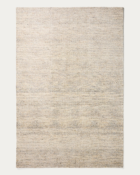 Lenuo ekri žakard tepih od vune i pamuka, 200 x 300cm