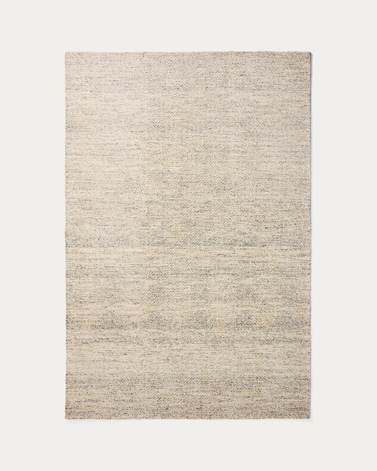 Lenuo ekri žakard tepih od vune i pamuka, 160 x 230cm