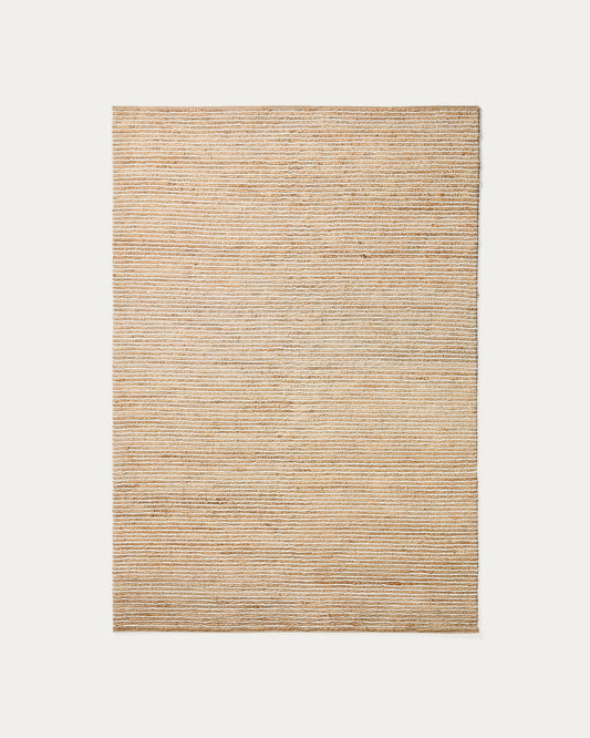 Derule bež tepih od jute i vune, 230 x 160cm