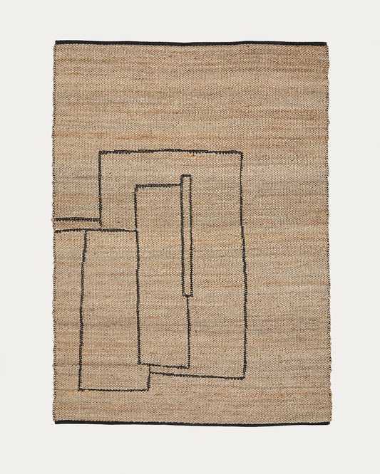 Grafički tepih Velira od jute 200 x 300 cm