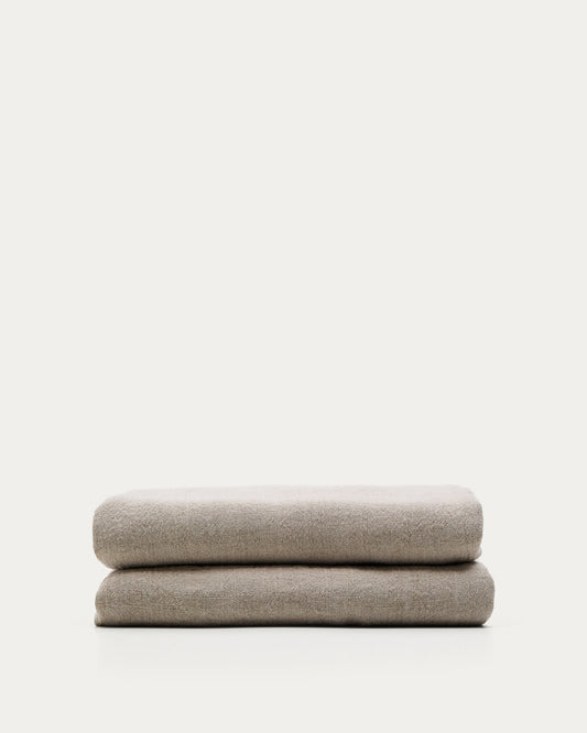 tandy bež 100% platneni prekrivač za krevet 90/135 cm