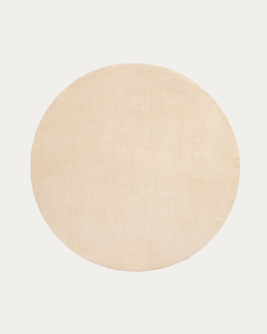 Empuries round rug in ecru Ø200 cm