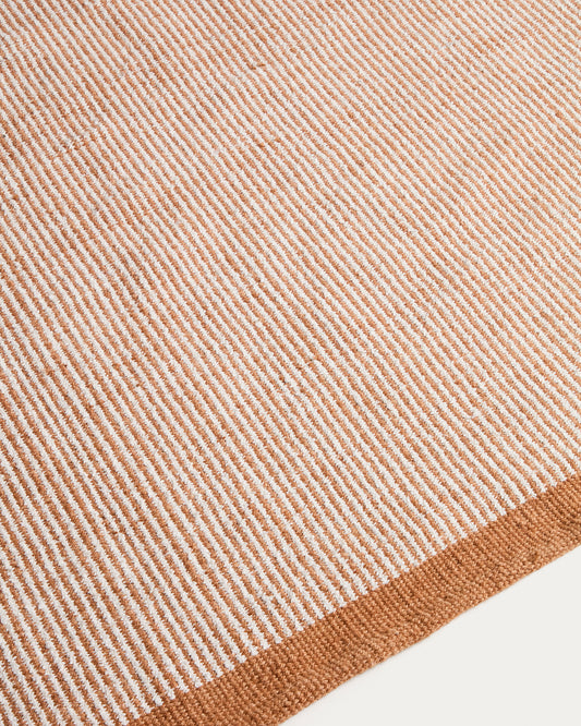 Tinei narandžasti prugasti tepih od 100% PET vlakana, 200 x 300cm