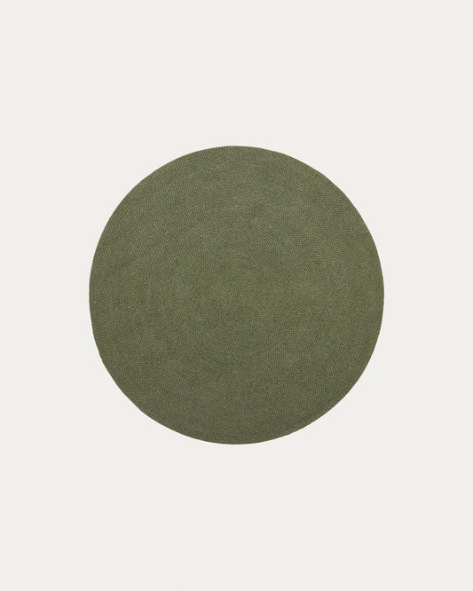 Rug Despas in synthetic fibers green Ø150 cm  