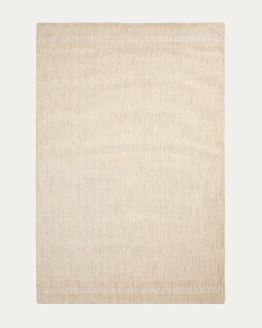 Dalena bež žakard vuneni tepih sa prugama, 300 x 200cm