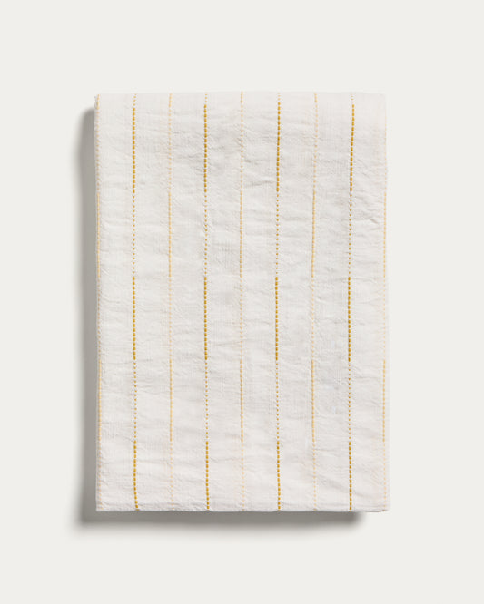 Anila žuti žakard stolnjak od pamuka, 170 x 170cm