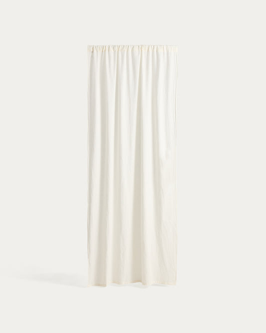 Nolira ecru linen blend curtain 140 x 270 cm