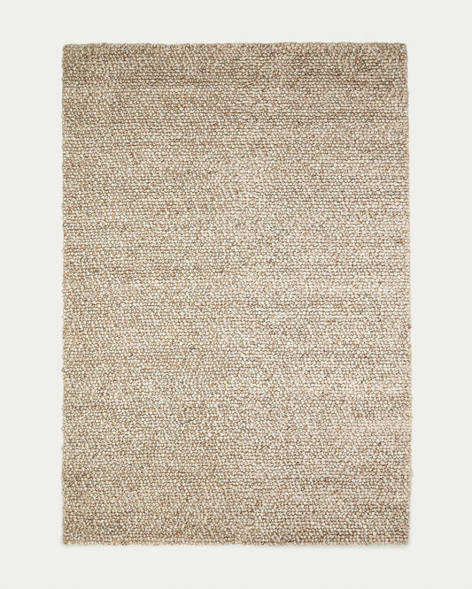 Lubrin rug in grey wool, 200 x 300 cm
