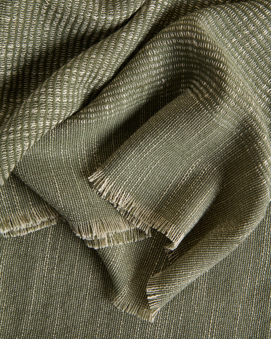 Blanket Sareli wool blend green 130 x 170 cm