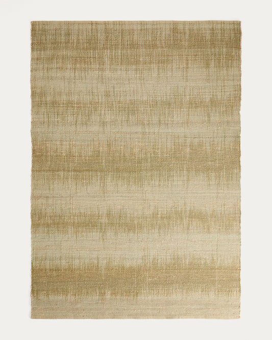 Lirmo zeleni tepih od jute, 200 x 300cm