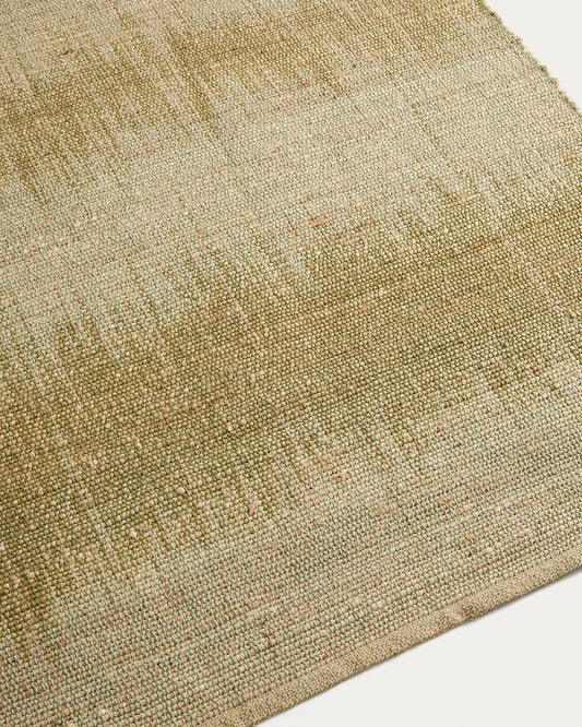 Lirmo green jute carpet 160 x 230 cm