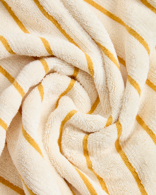 Dorane towel 100% cotton with yellow stripes 50 x 90 cm