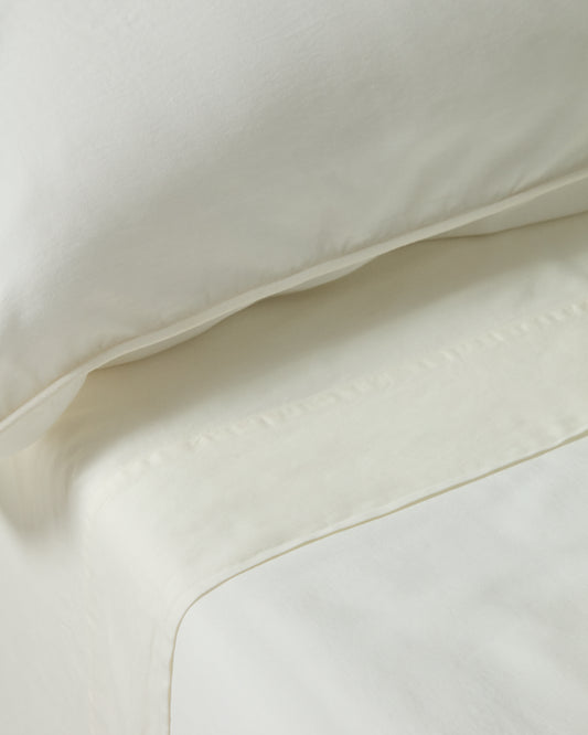 Jastučnica Sirale 100% pamuk saten, opran finiš, bela 45 x 110 cm