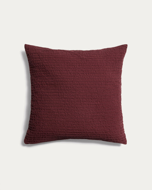 Navlaka za jastuk Tarilo od 100% pamuka sa naborima, bordo, 50 x 50 cm