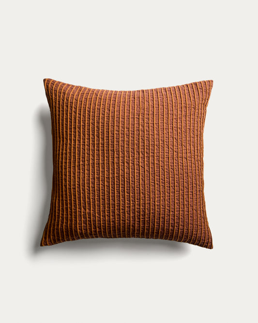 Navlaka za jastuk Tarilo od 100% pamuka sa naborima, narandžasta, 50 x 50 cm