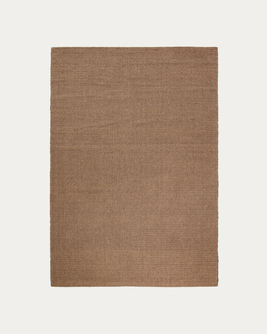 Imerna brown wool rug 160 x 230 cm