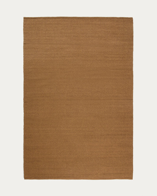 Turiane brown synthetic fibre rug 200 x 300 cm