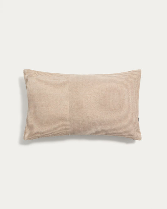 Navlaka za jastuk Seliria od bež somota 30 x 50 cm