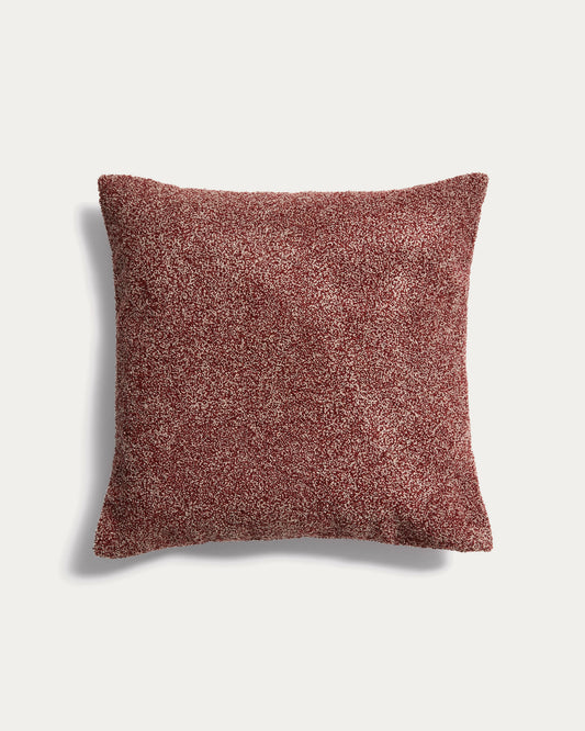 Navlaka za jastuk Olinan od bukle melanga boje burgundca 50 x 50 cm