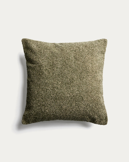 Navlaka za jastuk Olinan od zelenog bukle melanga 50 x 50 cm