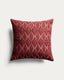 Branel microvelvet cushion cover with maroon embroidery 45 x 45 cm
