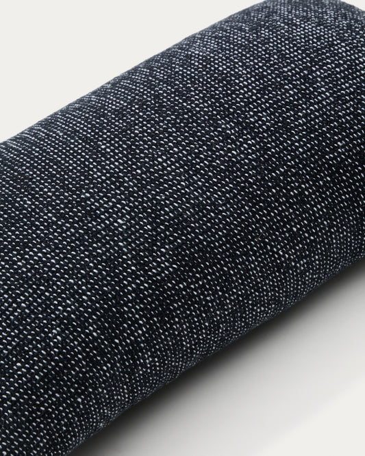 tapla crna, navlaka za jastuke od mešavine pamuka, 30 x 50 cm